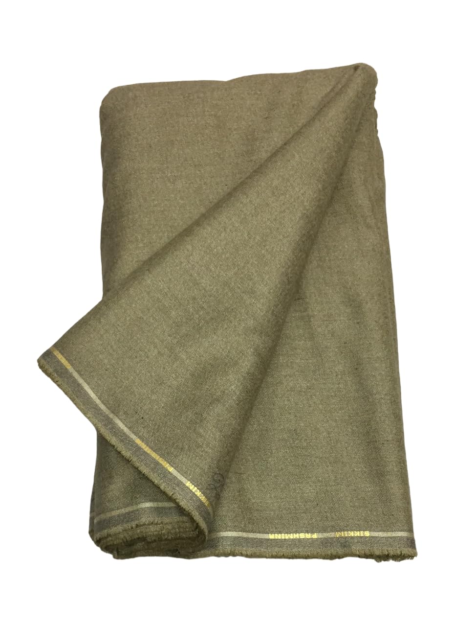 BKRKJ Men's Woollen Unstitched Kurta Pyjama fine quality plain Merino Wool Fabric- 5.5 meters(designer_ethnic_woolen_shirt_pathani suit_Light Brown_Beige_Free Size)