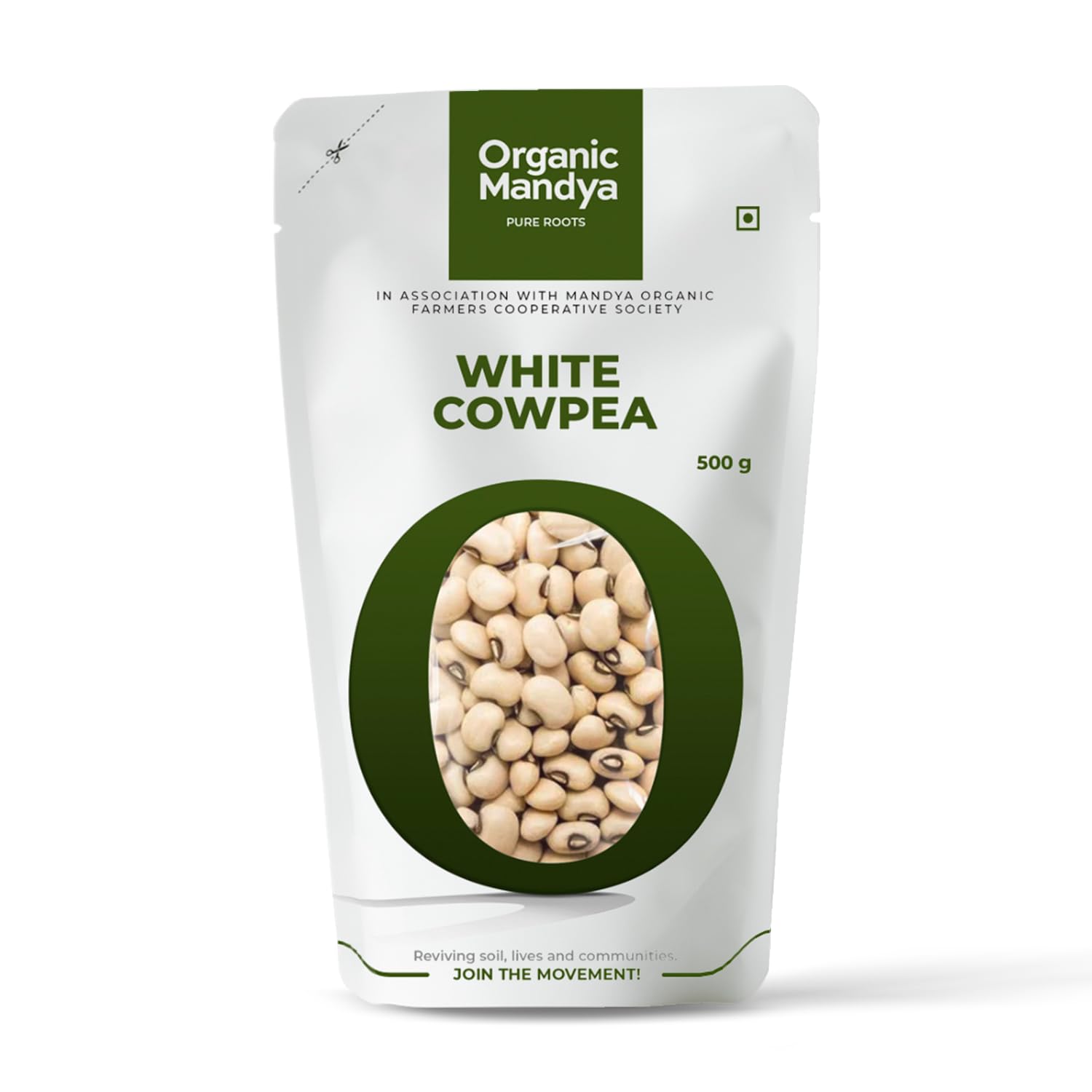 Organic Mandya White Cowpea || Certified Organic || Lobia/Chawli White || Rich in Protein | Naturally Gluten Free | Unpolished Dal | Pesticide and Chemical Free |Alasandulu | Karamani 500 Gm