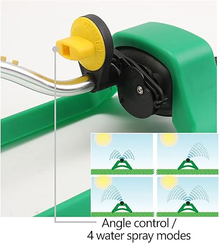 Miniatura 3 de HUAWA Aspersor de jardín rociador oscilante para césped manguera de riego de jardín flujo de agua con conector distancia de pulverización de 26 a 50