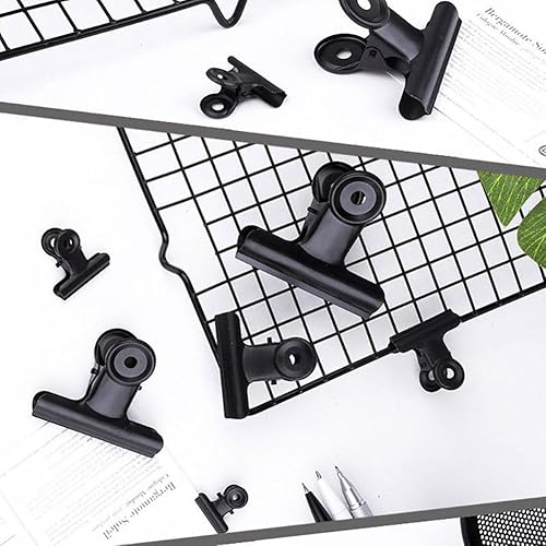 Miniatura 2 de 30 clips de bisagra de metal, clips pequeños de toro, abrazaderas de papel para colgar fotos, abrazaderas para carpetas de archivos, clips para