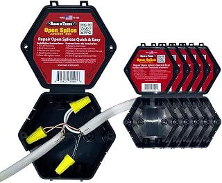 Rack-A-Tiers Open Splice Junction Box (5 Pack) (UL Listed), One-Piece Junction Box Splice Box. 5 Second Installation (JB400.p5)