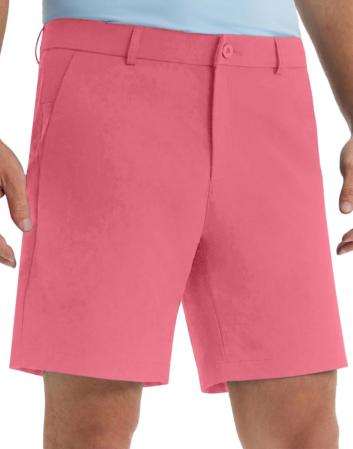 M MAELREG Golf Shorts Men 7" Stretch Soft Flat Front Work Casual Shorts Lightweight Quick Dry Hybrid Flex Mens Dress Shorts