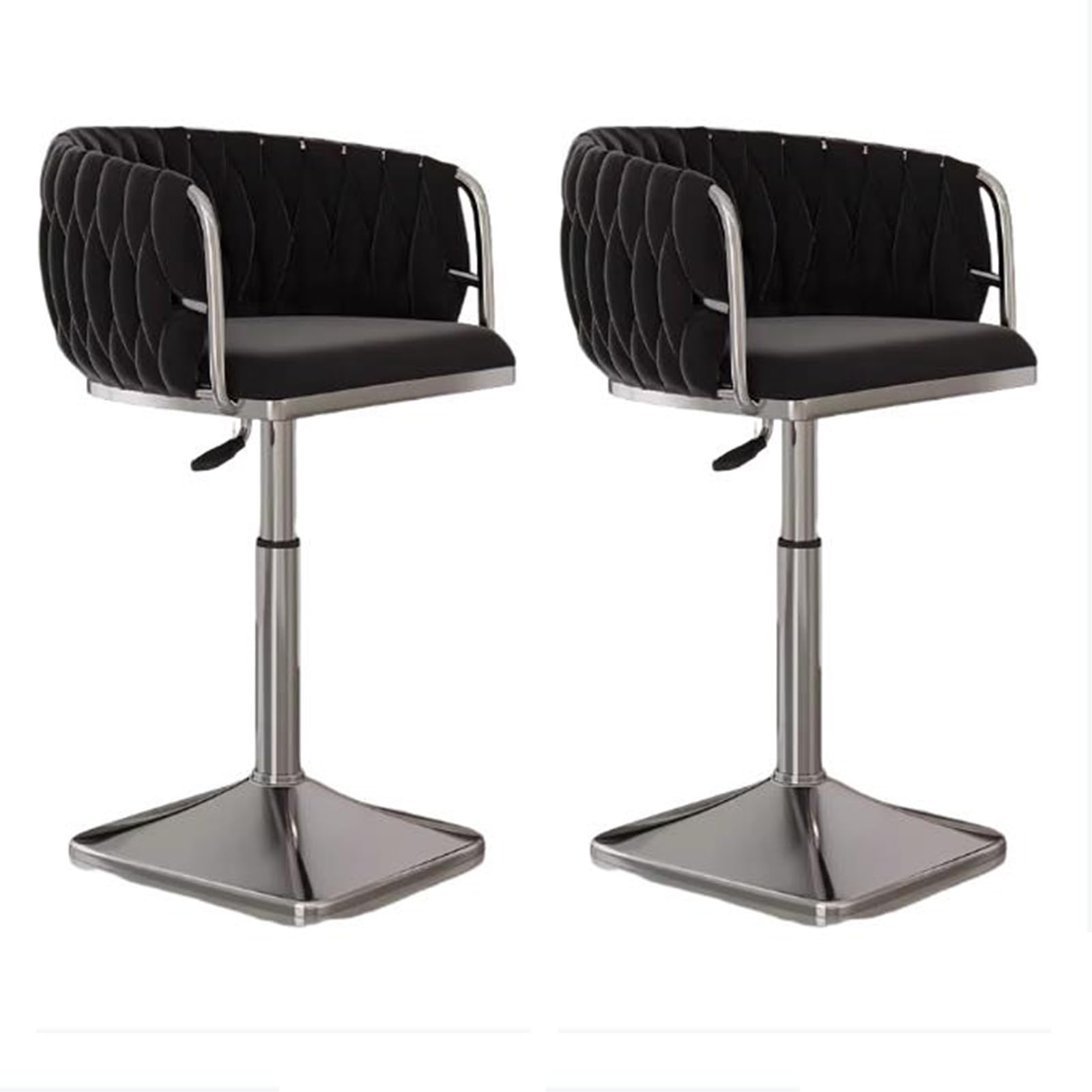 Chaise bar en cuir de selle JATIBOSH au design contemporain et robuste