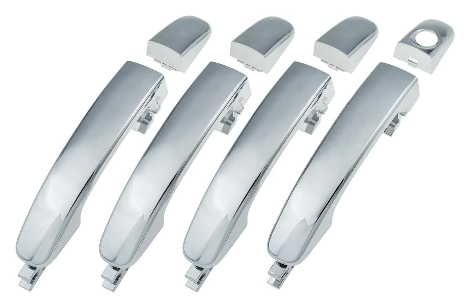 Asddllnn 4 Sides Set Exterior Sliding Door Handle For Ford For Mazda For Ranger Bt-50 For Everest T6 T7 Car Door Handle Repair Outer Ab3921218a14ac(4 Sides Set)