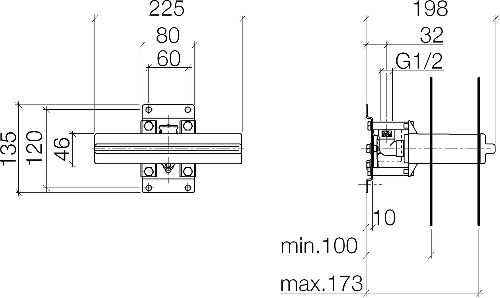 Dornbracht Wall box 3520697090