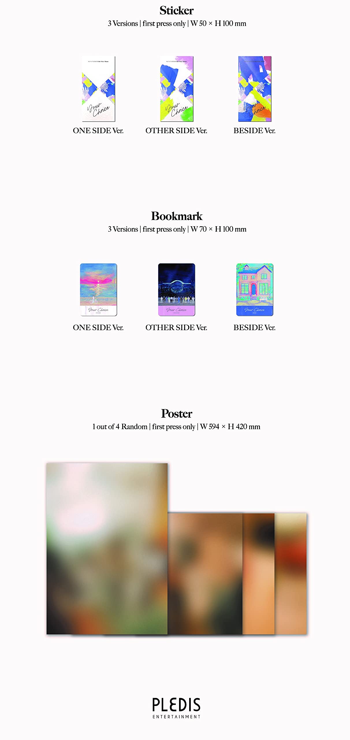アイドル your choice INSTANT PHOTO CARD SET SEVENTEEN 8th Mini Album Your Choice MD Instant Photocard