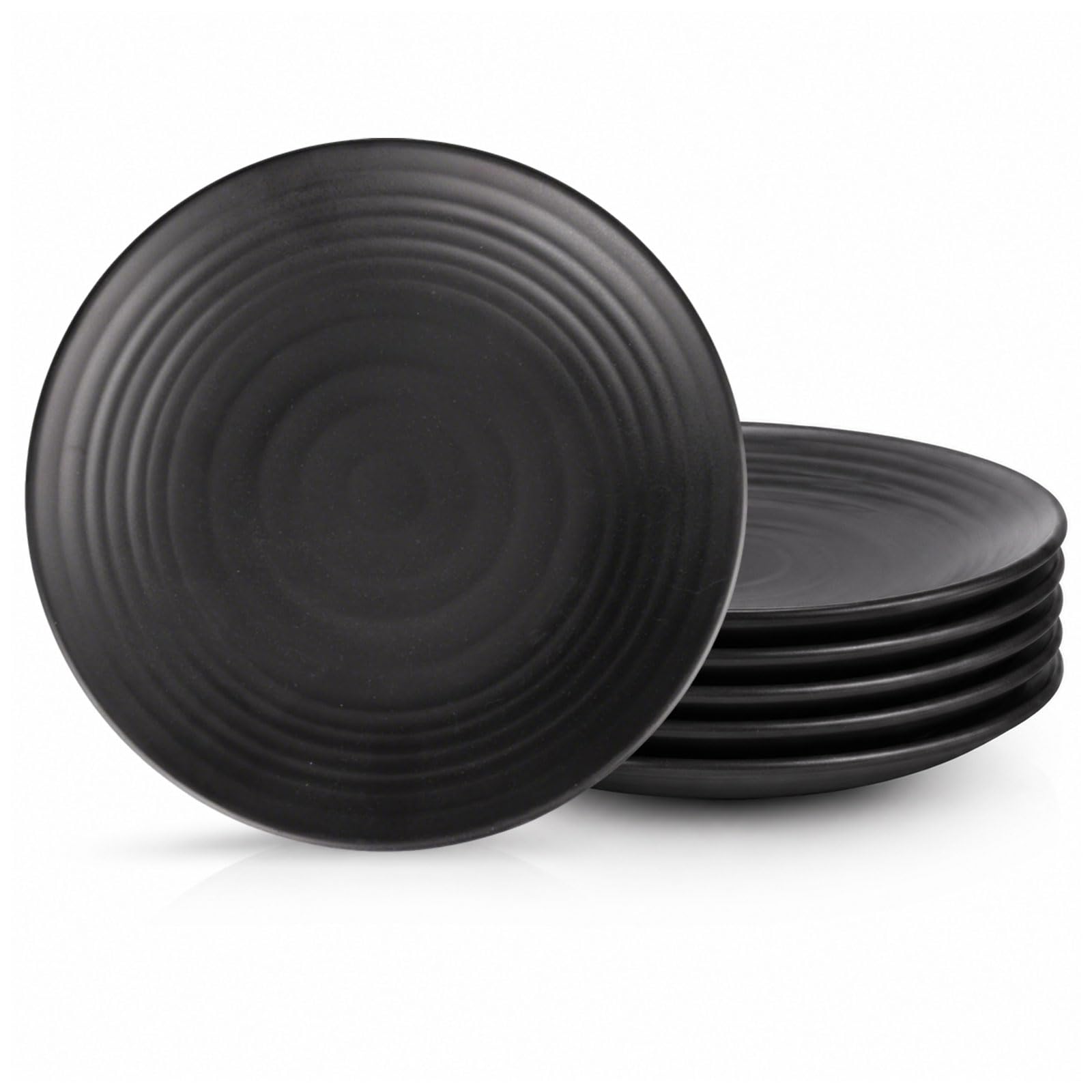 WakiHong 6 Pack Matte Appetizer Plates 20 * 20 * 2 cm Dessert Plates 7.8in
