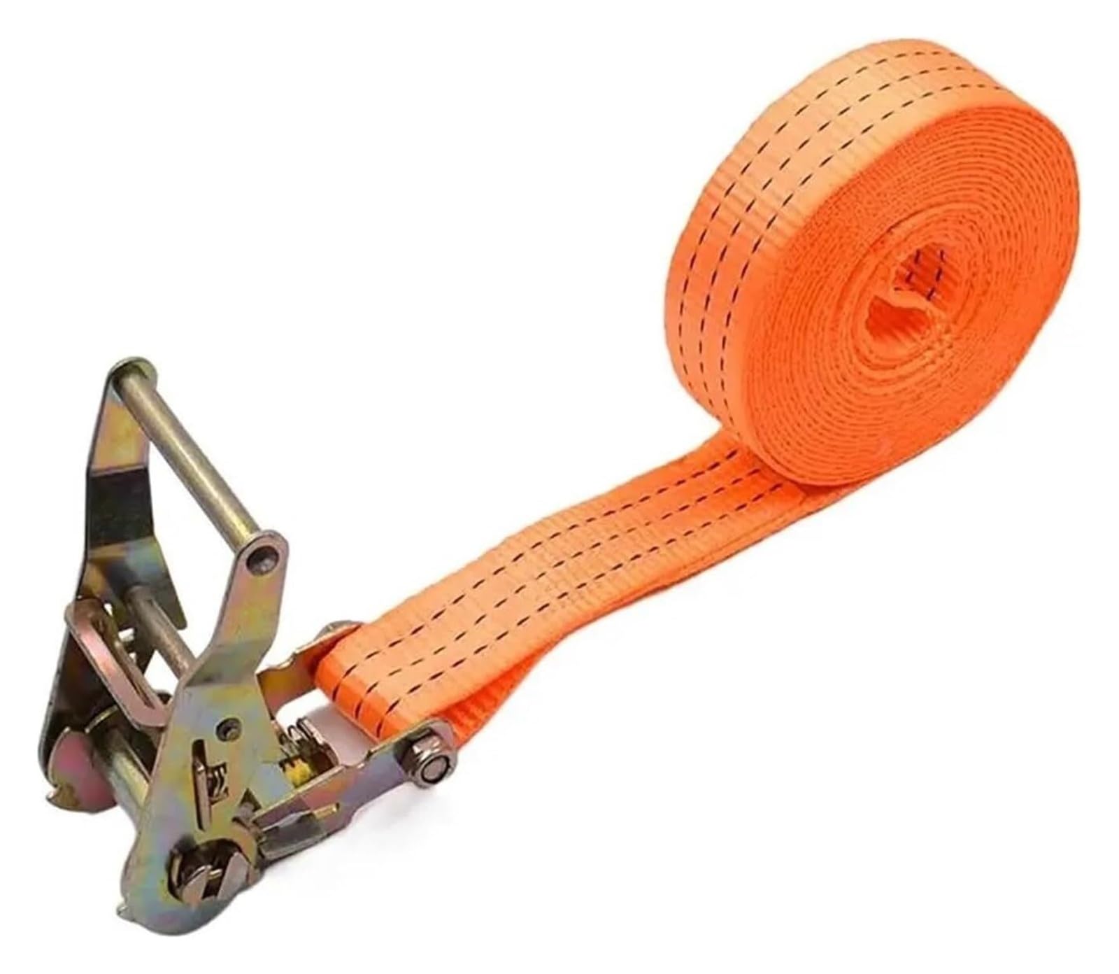 Paski do mocowania ciężkich ładunków, Pas mocujący z grzechotką wielokolorowy 25-50 mm x 2-10 m(Orange50mmx5m)