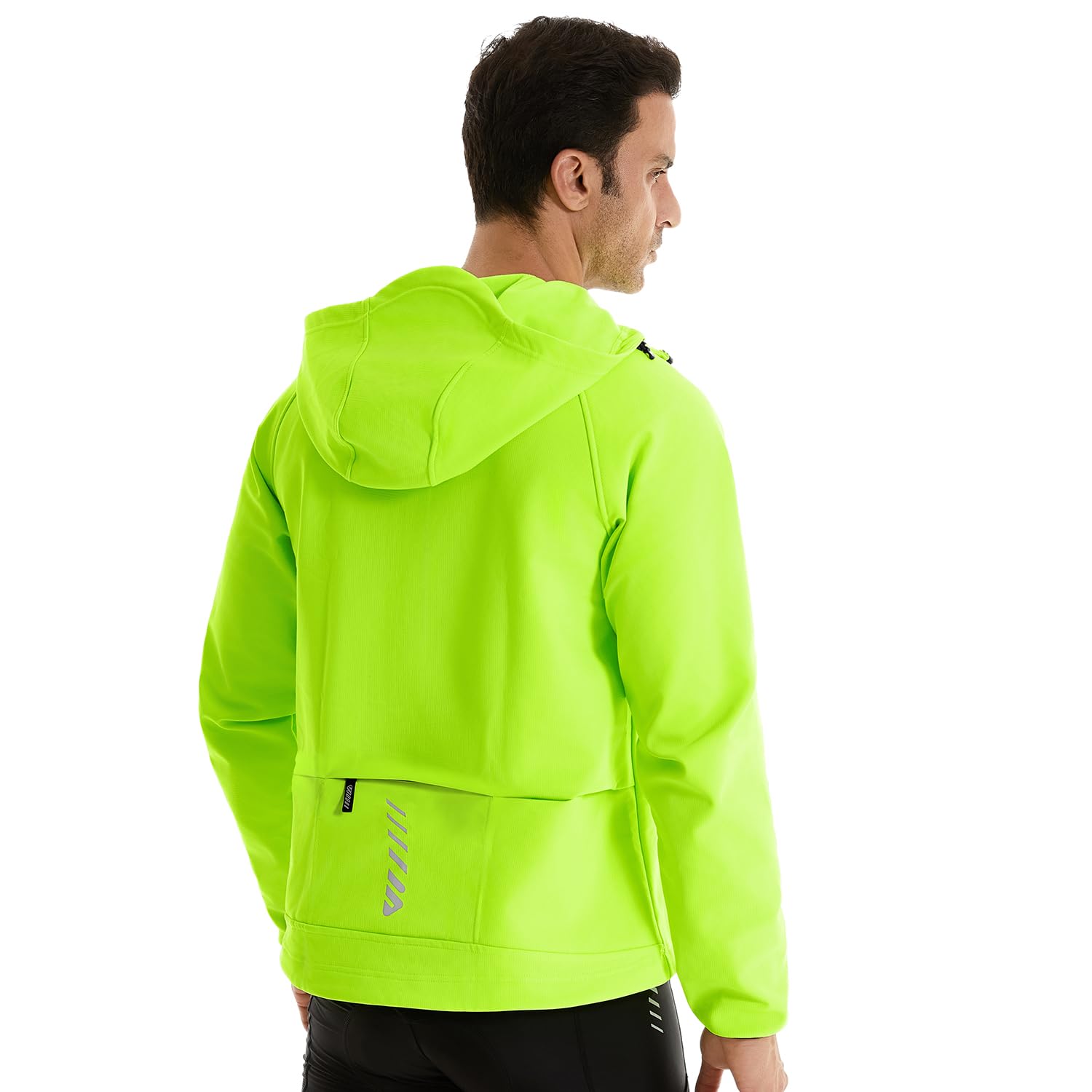 Wulibike Veste Vélo Homme, Légère Veste Imperméable Running Homme,Réfléchissante Coupe-Vent pour Cyclisme et Activités de Plein Air