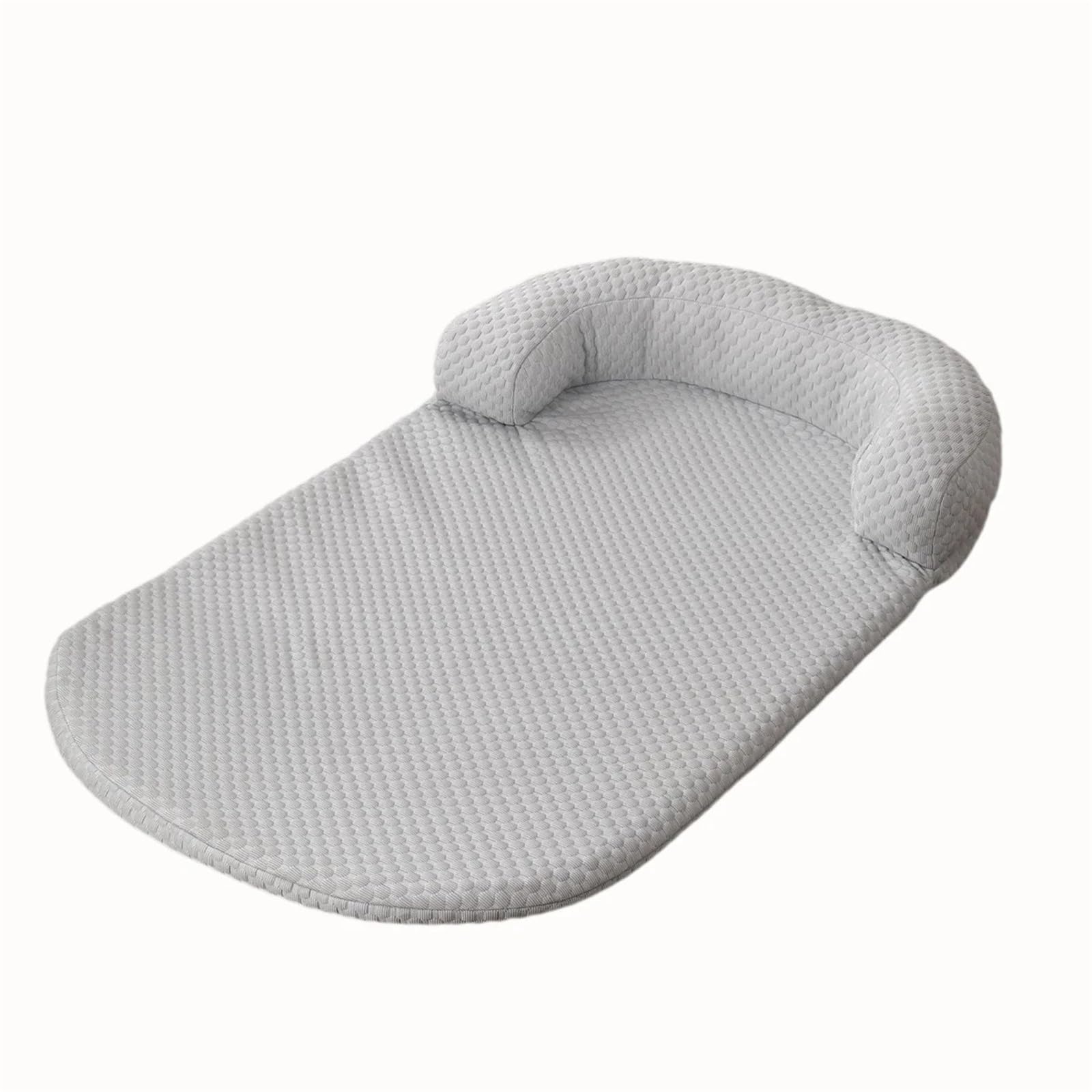 Tapis rafraîchissant pour chien et chat gris 65x50 cm avec oreiller intégré