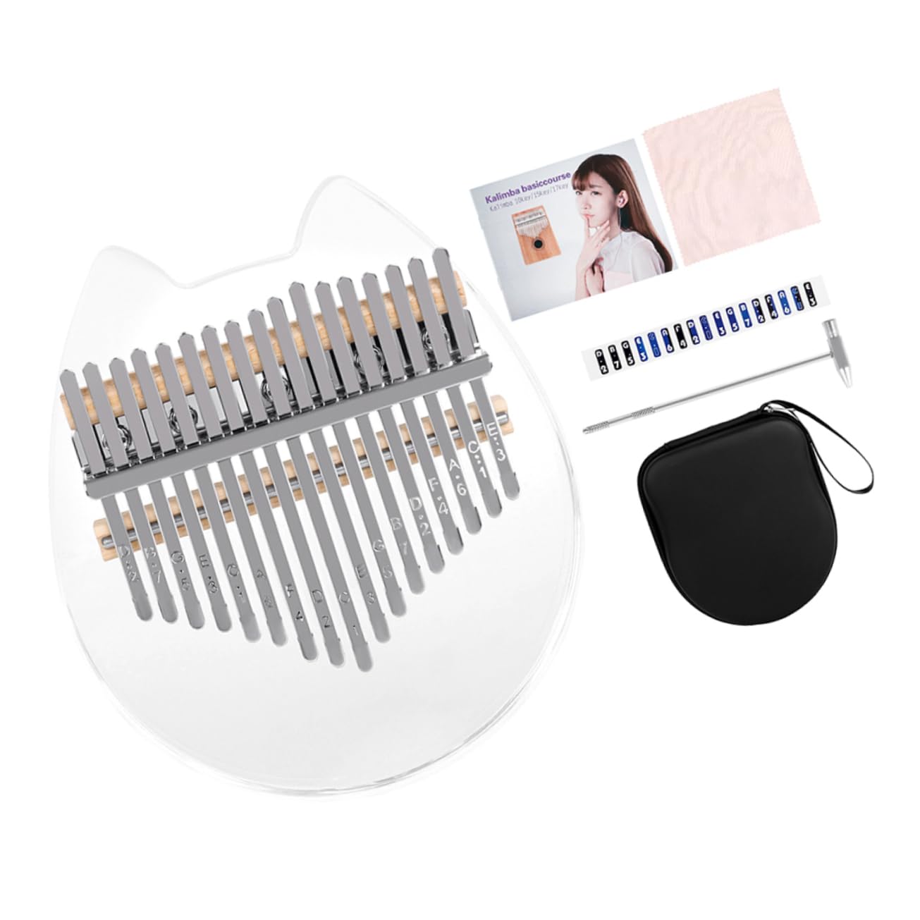 Yardwe Beginner-friendly 17-tone Kalimba Portable Music Instrument Perfect for Boys and Girls' Music Education Thumb Piano