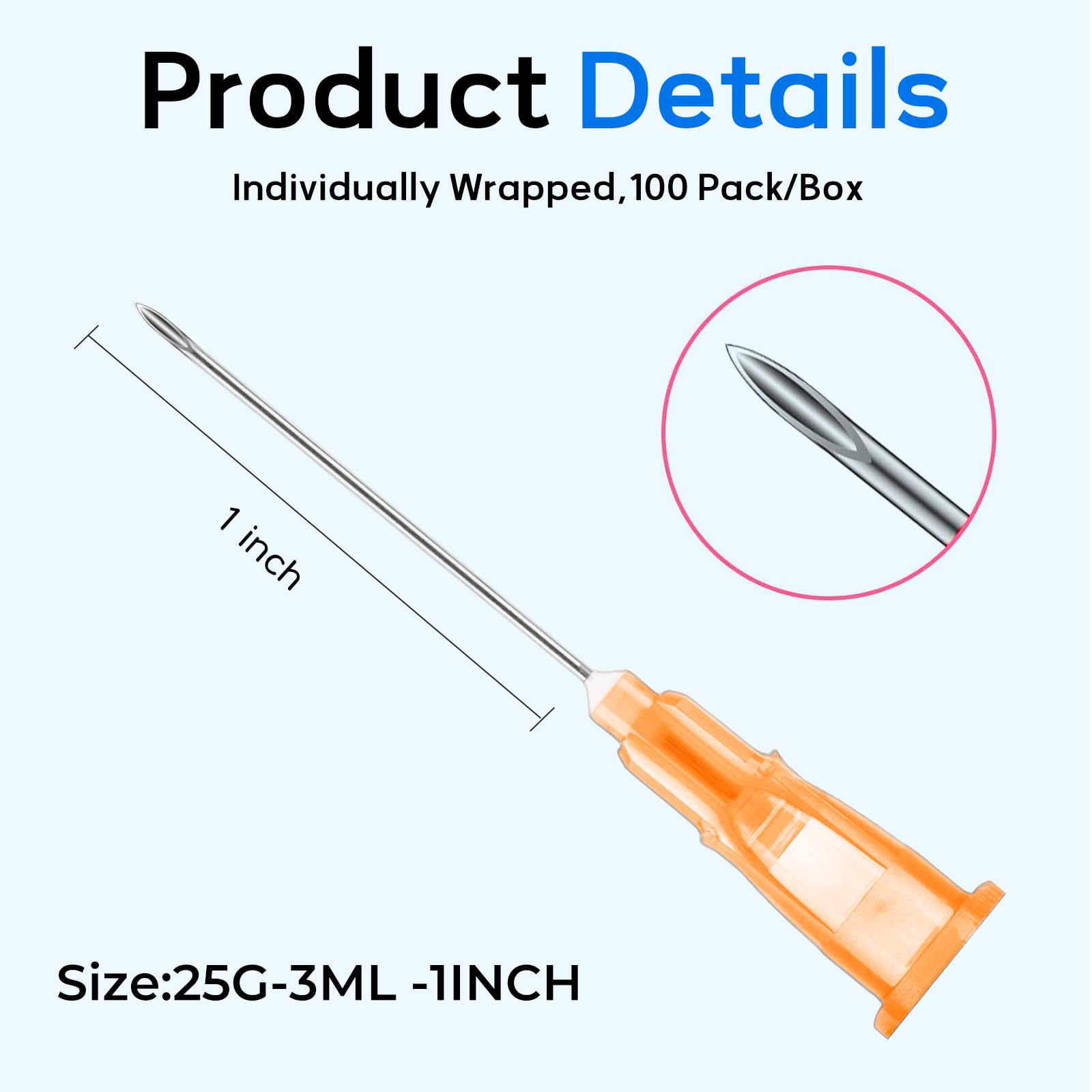 Lab Syringes - 50 Pack Disposable 3ml -3 Lab Syringes - 50 Pack Disposable 3ml -3