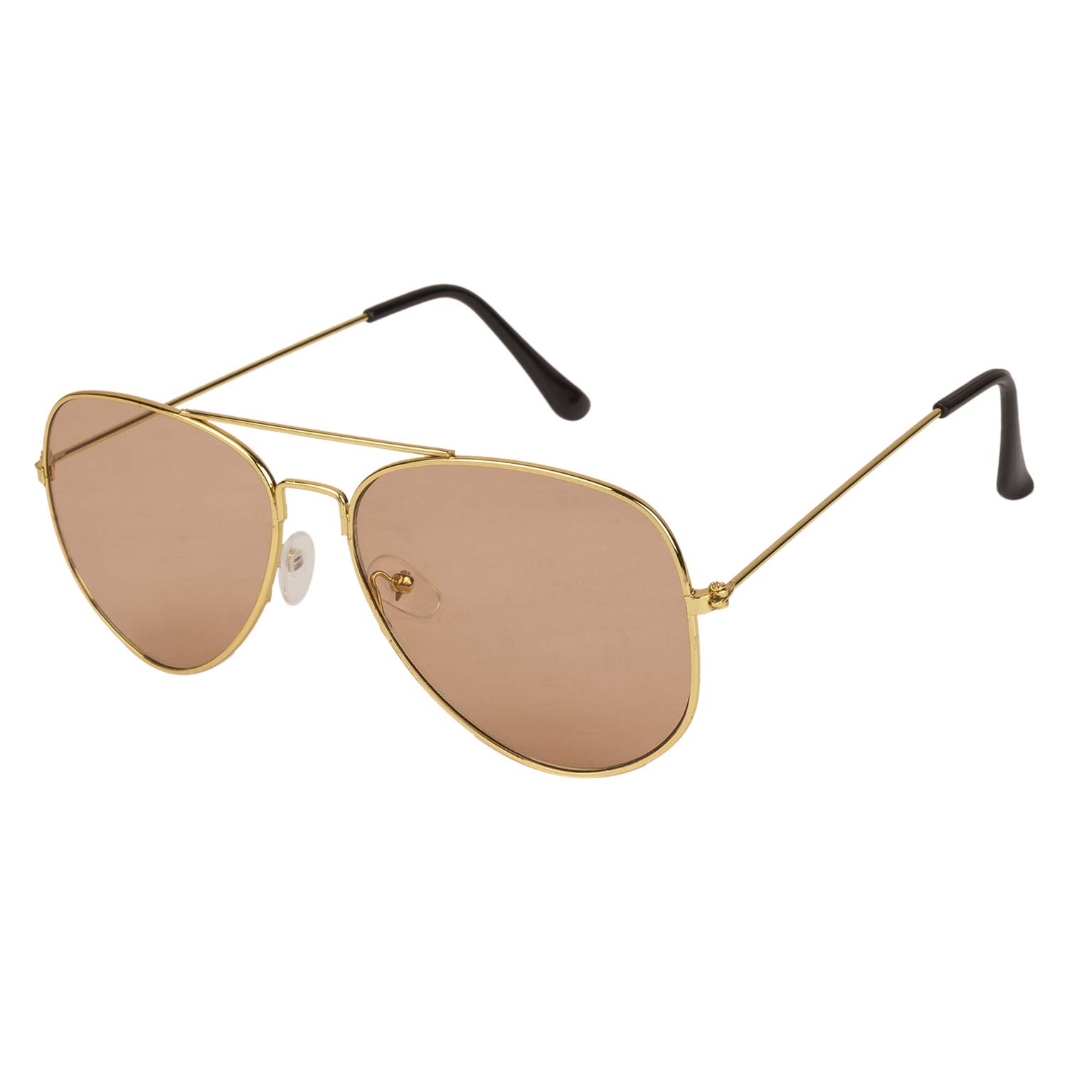 Classics Aviator Golden-Brown UV Protection Sunglasses For Men & Women |MA-095-S18|-image-48