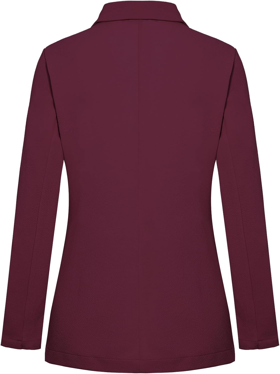 MINTLIMIT Wine Red Blazer for Women Fitted Long Sleeve Blazers Suit Lapel Button Jackets Tailored Outfit,XL image 3