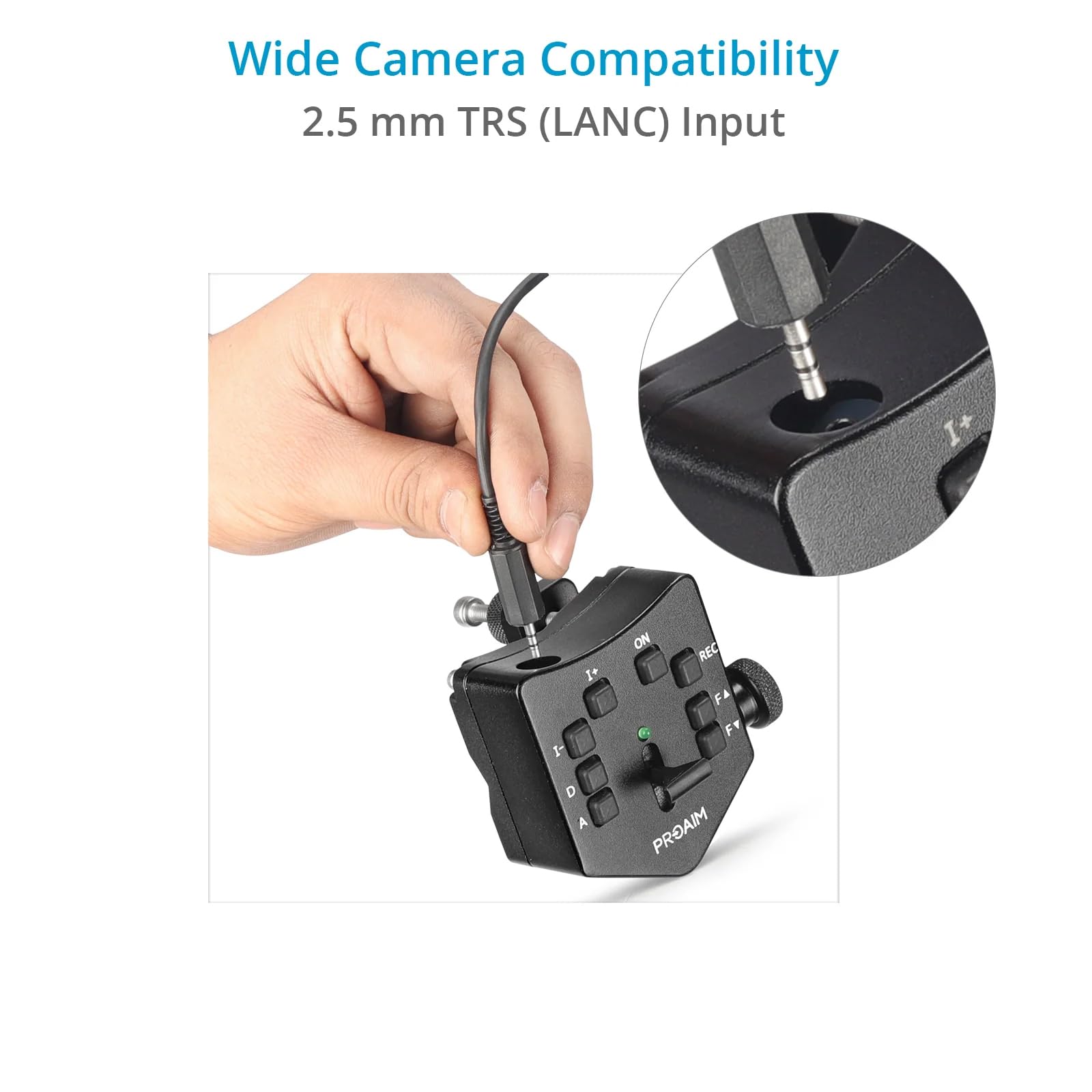 Proaim Lanc Zoom Controller with Iris/Focus/Zoom Speed Control for