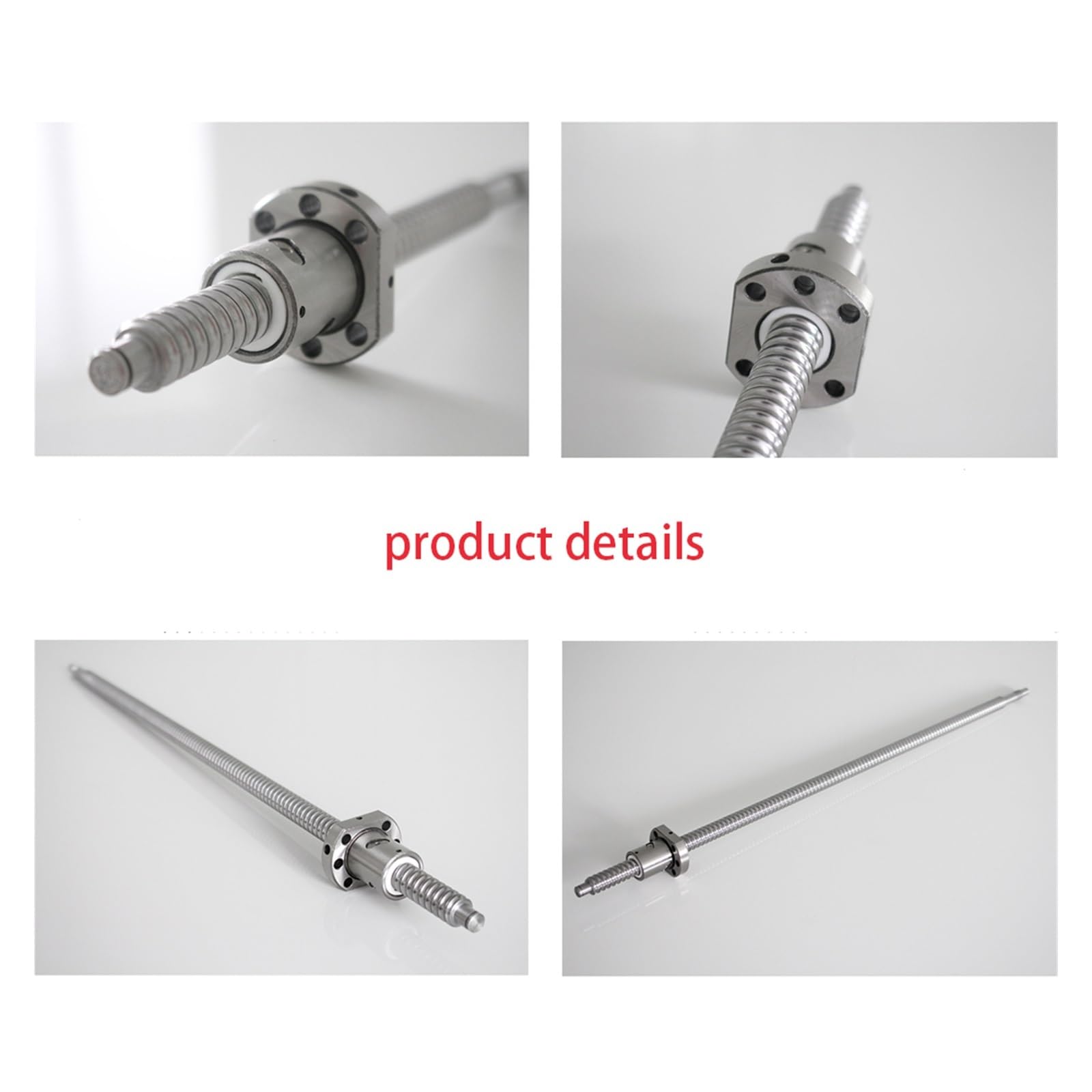 Tuerca de husillo de bolas de metal Husillo de bolas RM1605 SFU1605 de 250 mm a 1500 mm for mecanizado de extremos de husillo de rodillos con tuerca de bola simple for CNC(250mm)