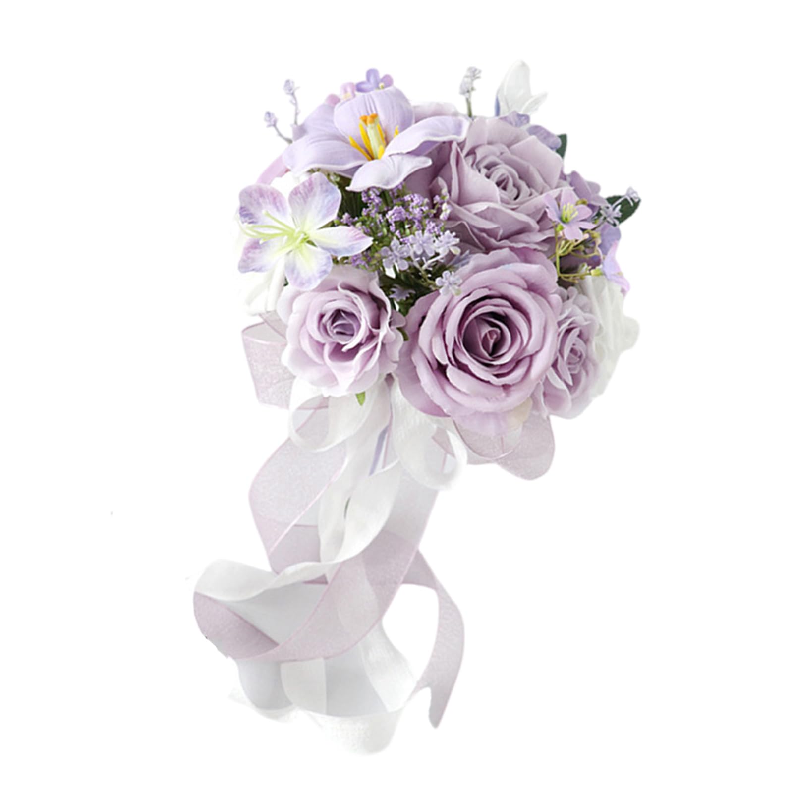 JSGHGDF Wedding Bouquet Bridal Holding Flowers Bridesmaids Wedding Flowers for Weddings Photoshoots and Decorations Bride Bouquet