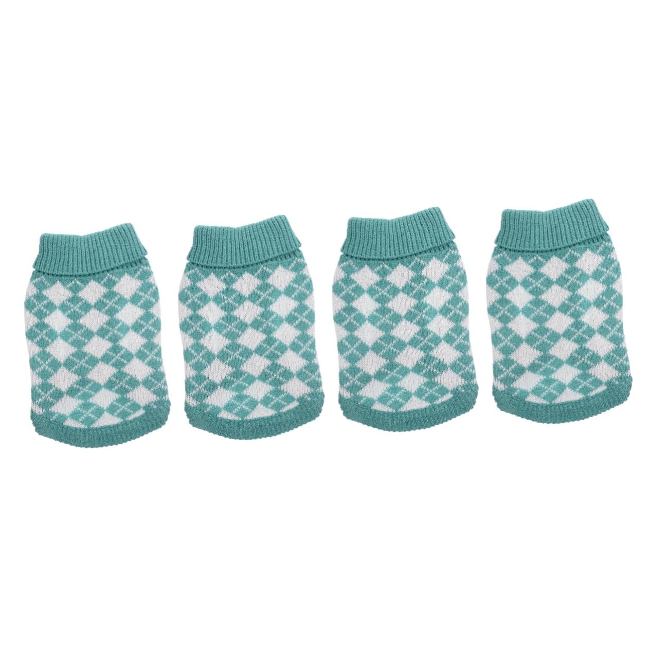 Pull hiver pour chiens et chats Mipcase lot de 4 pièces tartan vêtement souple