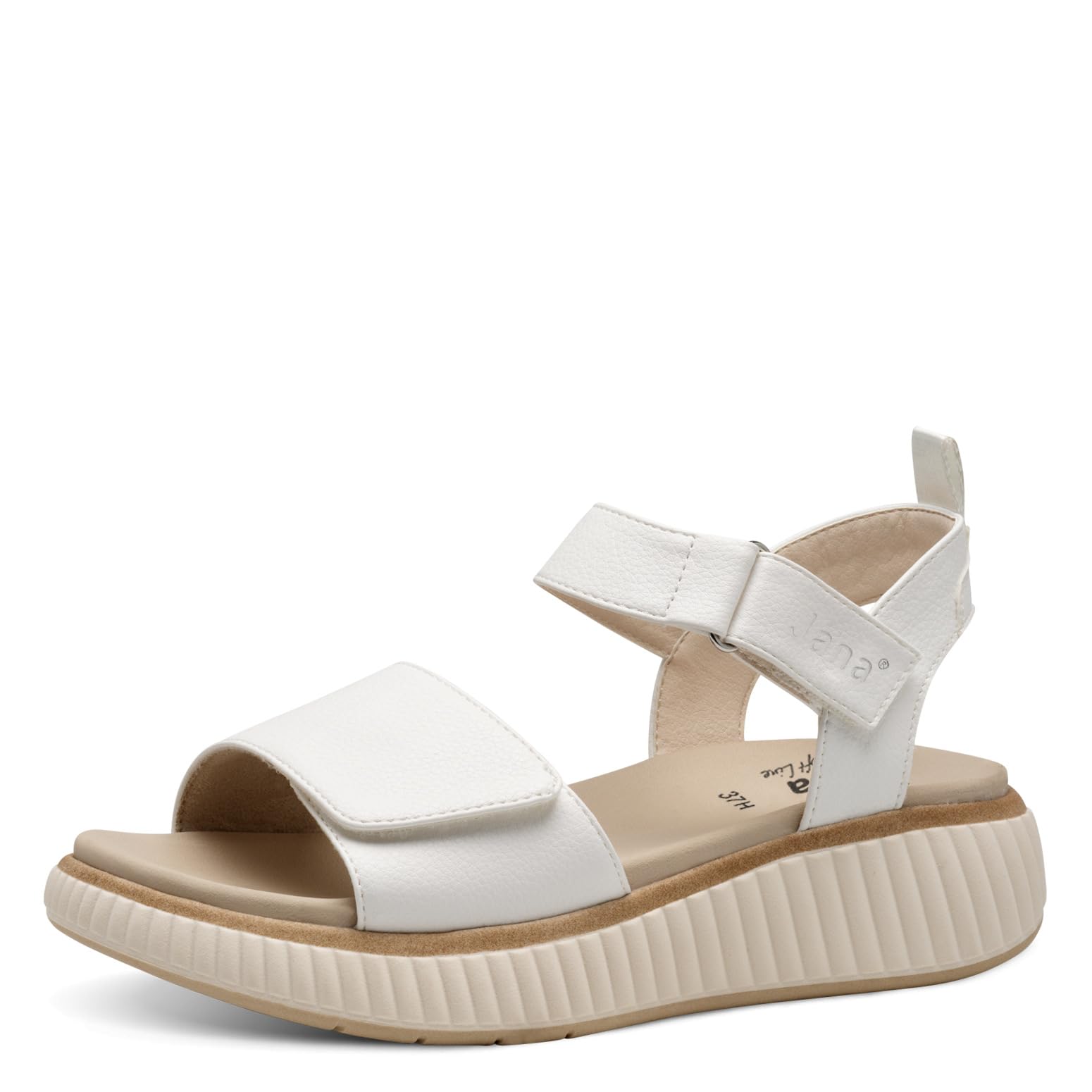 Jana Damen Sandalen flach mit Chunky-Sohle Vegan