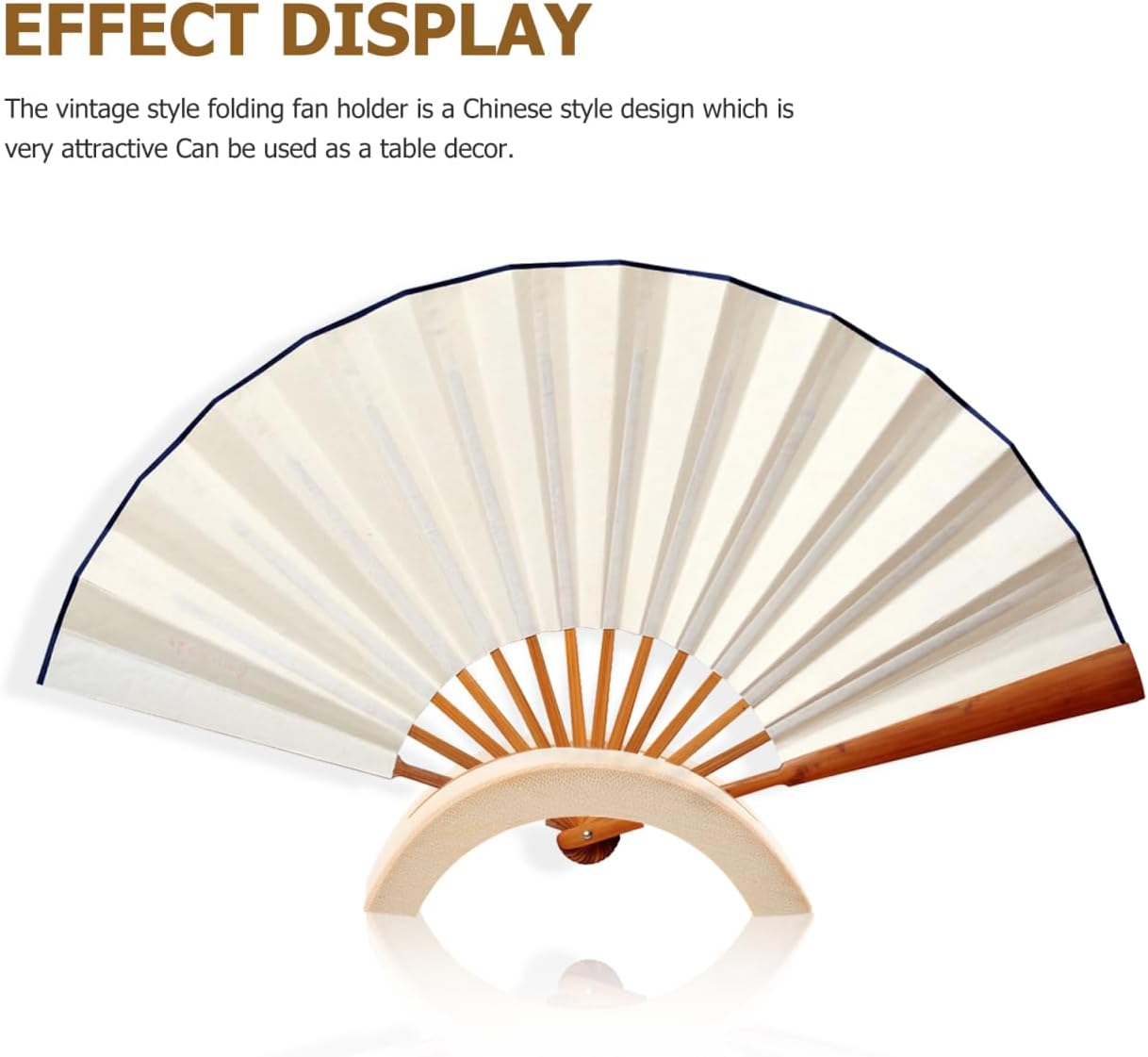 Healifty Folding Fan Display Stand Base 2 pack Hand Fan Holder Display for Chinese Handheld Acrylic Stands for Collectibles Vintage Home Decor Accent 3.34 X 1.85 X 1.37 in
