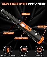 Vista 8 de SUNPOW Detector de metales MD04 + detector de metales Pinpointer MD08 para adultos y niños