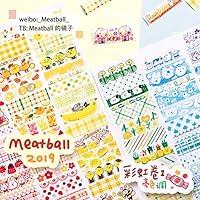 Amazon | マスキングテープ meatball 人物 特殊インク 手帳 DIY ギフト