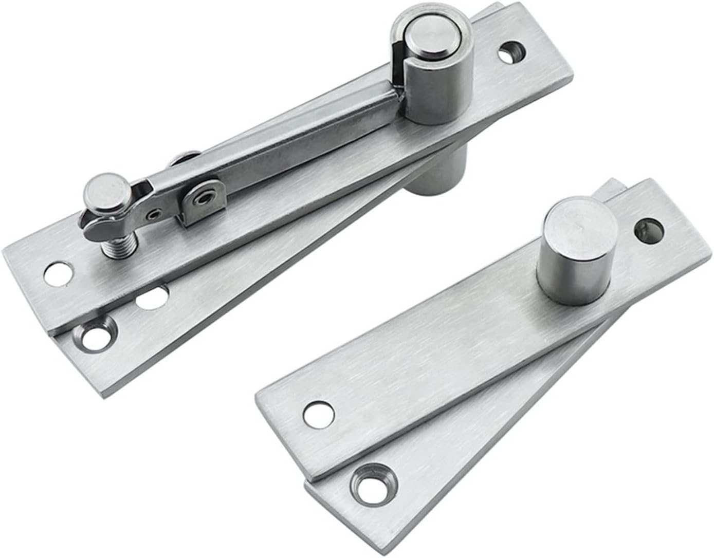 HMFang 360 Degree Shaft Rotation Axis Wooden Door Hinge Hidden Adjustable Gap Shaft Up and Down Door Pivot Hinge Hardware