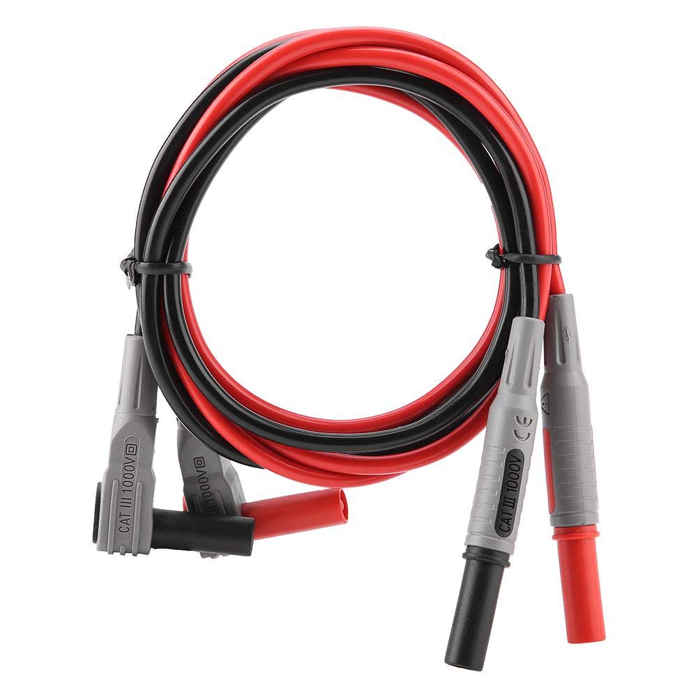 Multímetro digital, cables de prueba, sondas de prueba, cable de prueba digital intercambiable, cable de prueba electrónico con conector banana y pinza de cocodrilo, 28 unidades