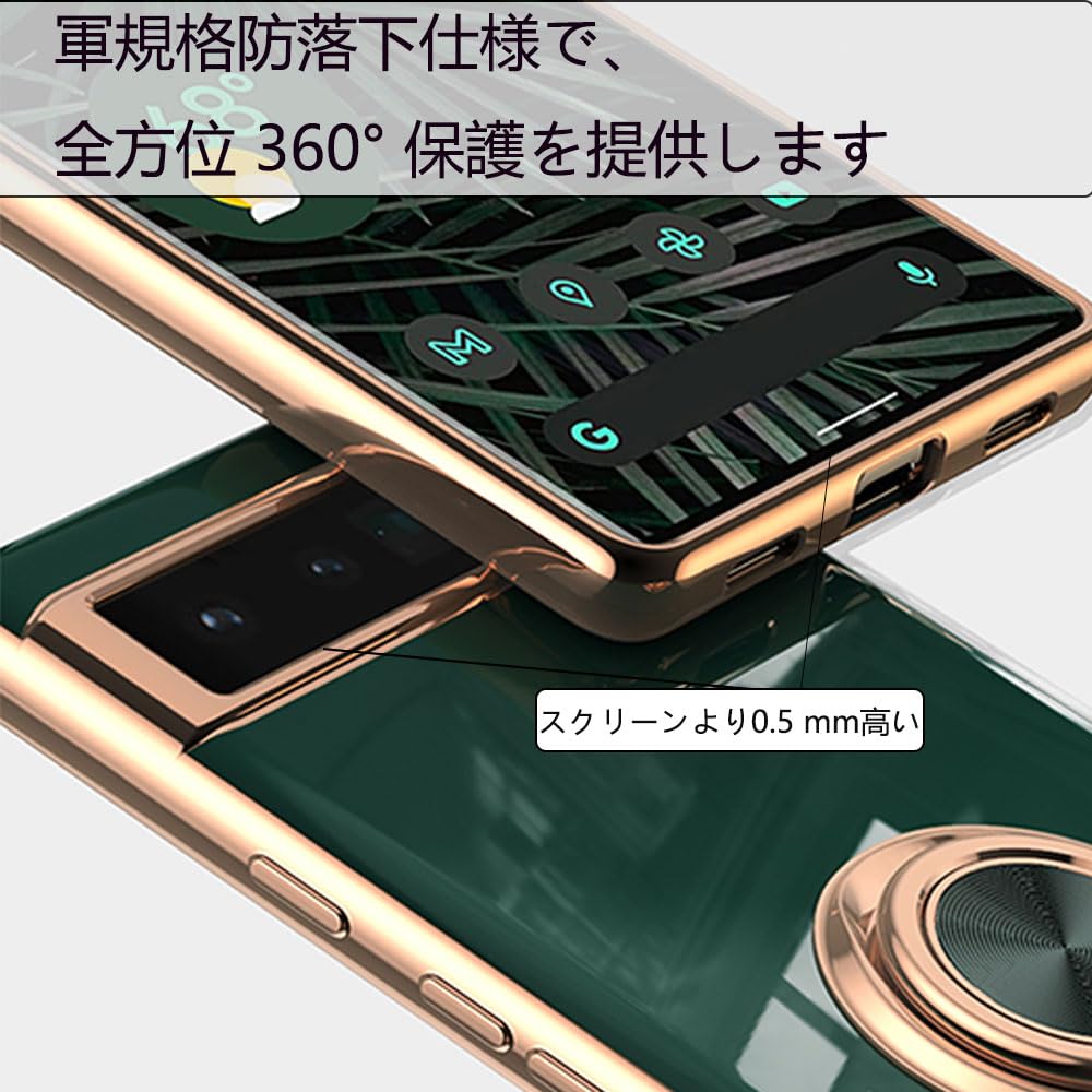 Google Pixel 6a グリーン ケース付き Google Pixel google 7a 本革 6a Pixel7 pixel6 ケース 手帳型 4a5G