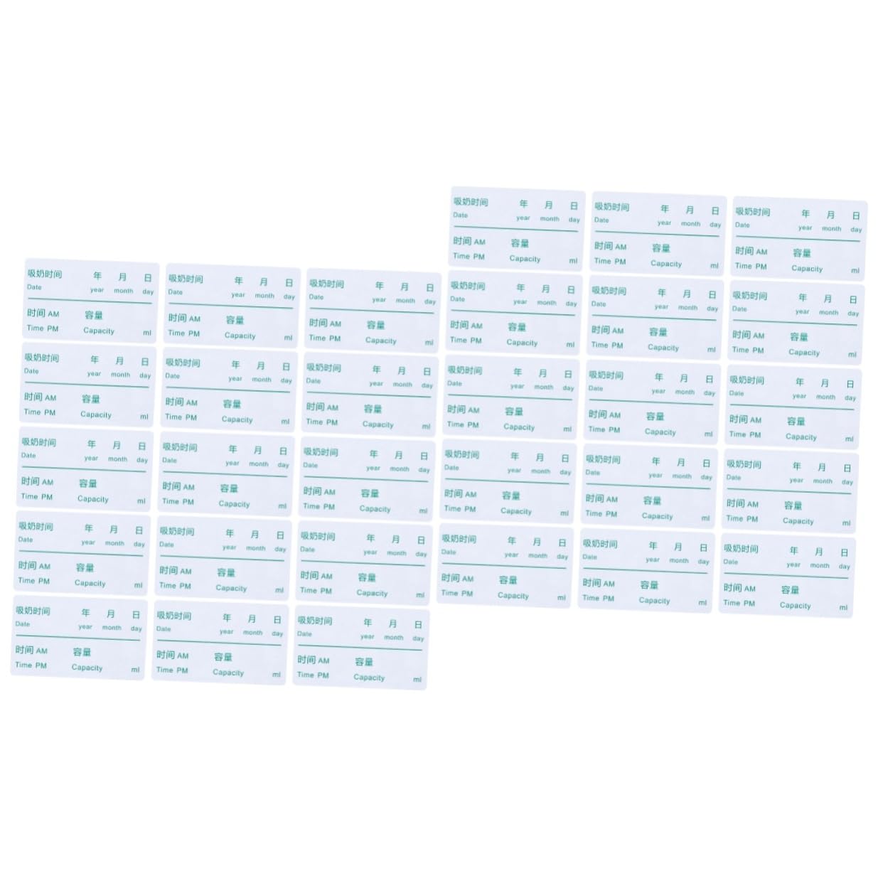 Gadpiparty Etiquetas De Almacenamiento De Leche Etiquetas Adhesivas Removibles Para Fechas Refrigerador Y Congelador Papel Resistente Con Alta Adhesión Y De Usar 100 Piezas*2