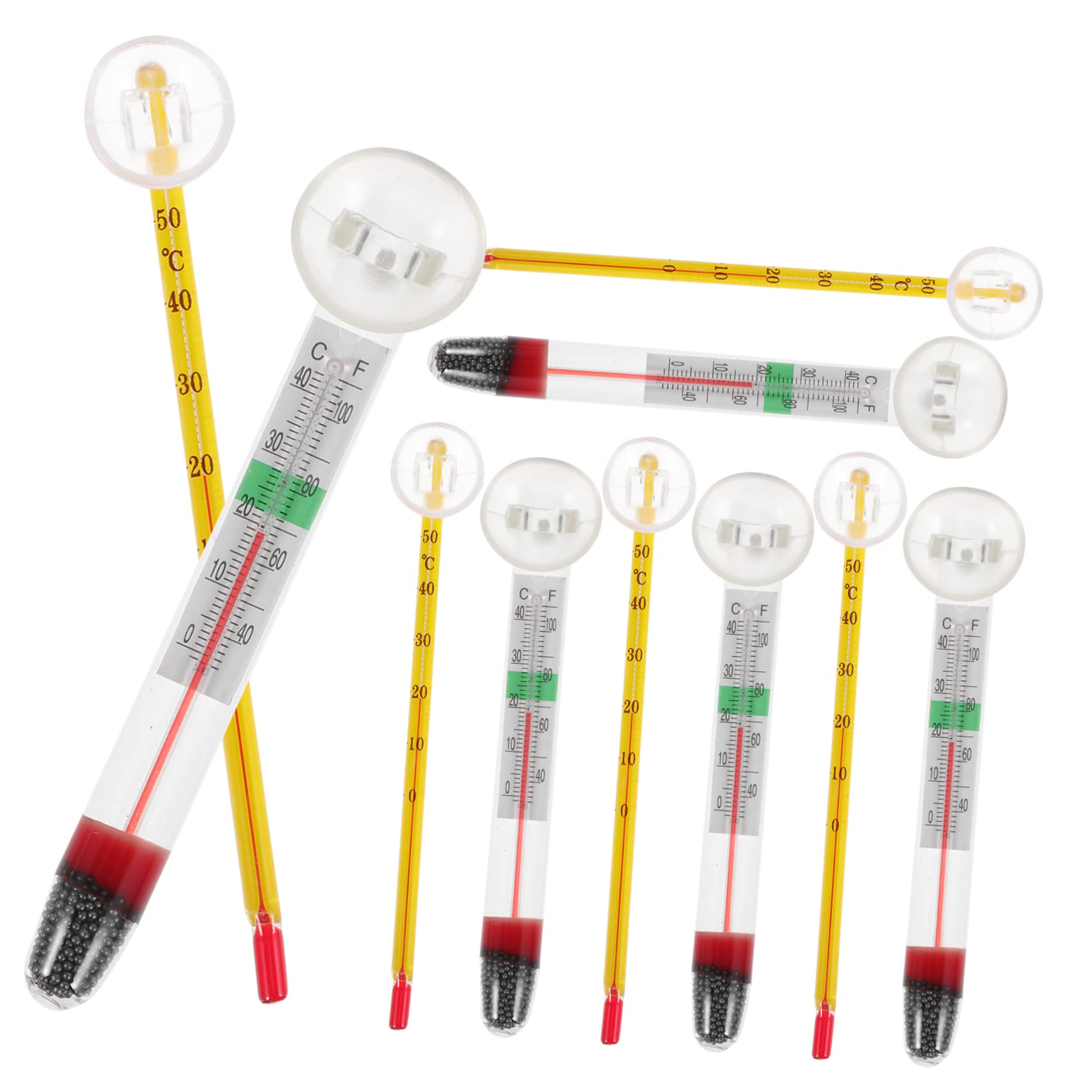 Sosoport Water Temperature Thermometer for Aquarium Digital Fish Tank Thermometer 10pcs Pack