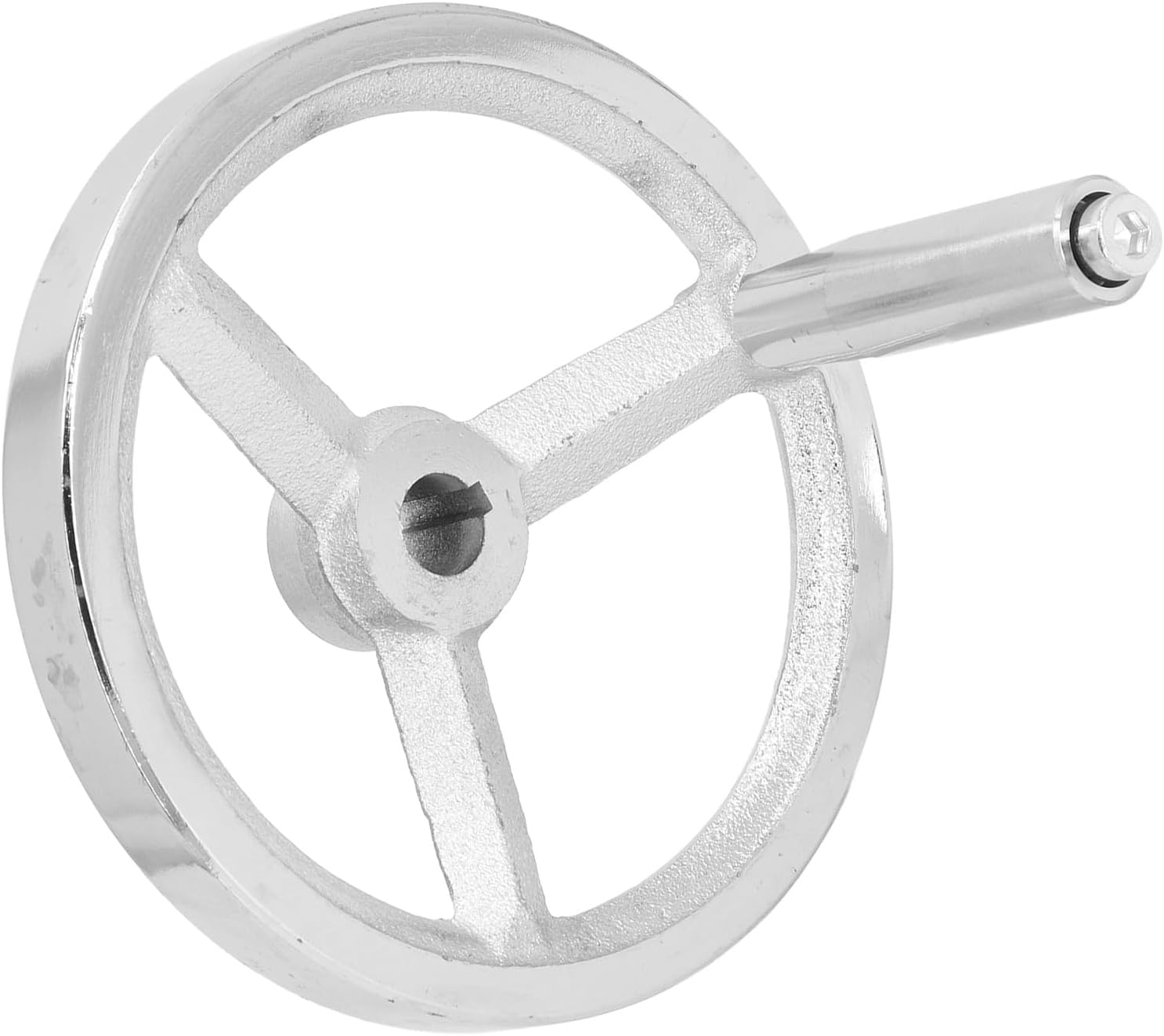 Lathe Handwheel 16x160MM, Cast Iron Plated Hand Wheel with Removable Handle, Machine Tool Handwheel for Milling Grinding Lathe, Standard Size for Adjustment and
