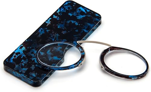 Miniatura 3 de REAVEE Anteojos de lectura ultrafinos sin brazos para hombres y mujeres, sin clip de nariz de sien, bolsillo pequeño con mini funda portátil,