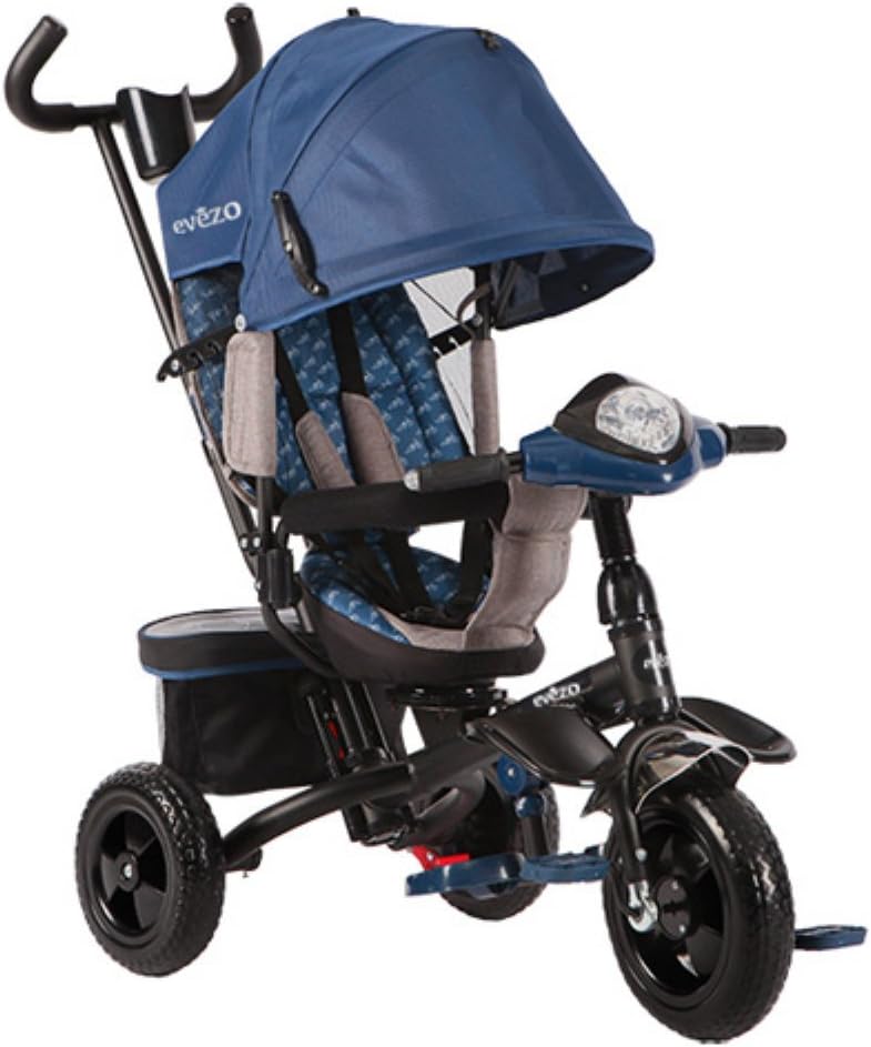 Evezo Maks Rotating Baby Tricycle and Stroller Combo
