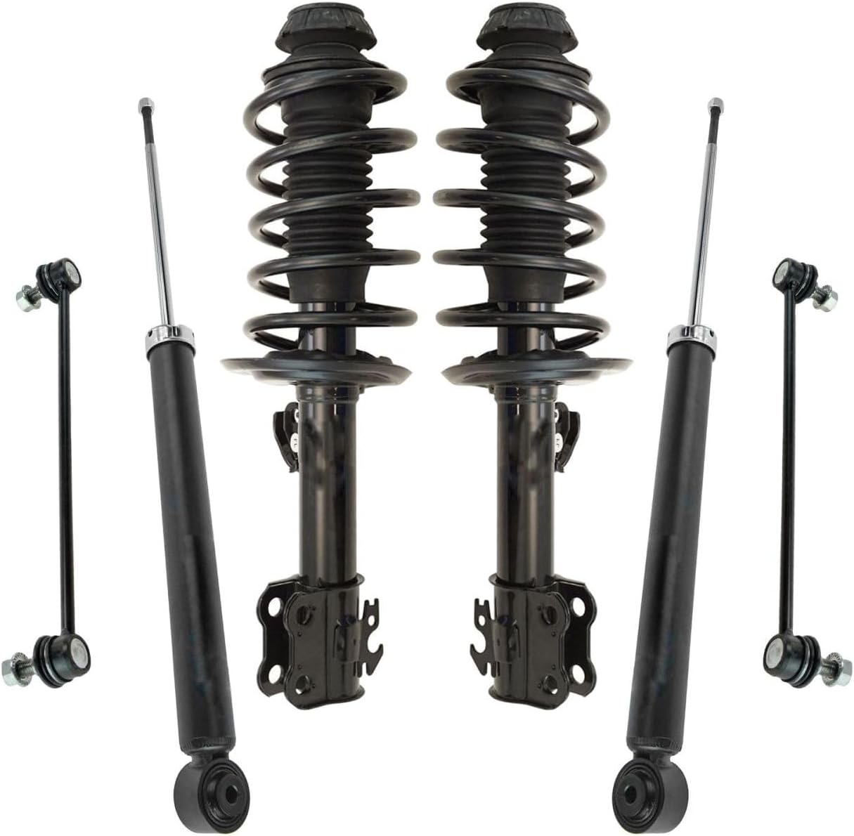 Loaded Strut Spring Assembly Shock Sway Bar Kit Set 6pc 6 Piece for Toyota for Prius C 1.5L 2012-2018