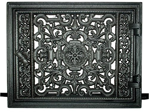 Lüftungsgitter Kamintür Brotbackofen Ofentür Kachelofentür Backofentür Steinbackofentür Pizzaofen hochwertge aus Gusseisen - Tür für