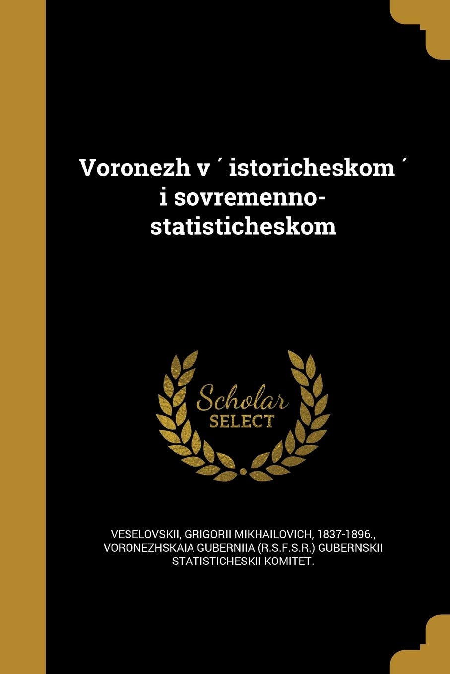Voronezh v ́ istoricheskom ́ i sovremenno-statisticheskomʹ