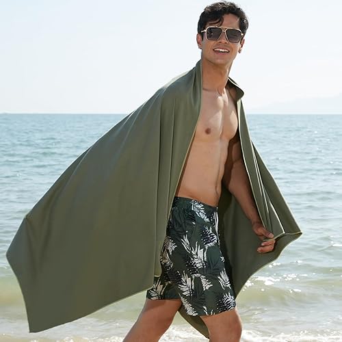 Miniatura 6 de Rainleaf - Toalla de microfibra perfecta para viajes, gimnasio y campamento, secado rápido, superabsorbente, ultracompacta, ligera y adecuado para