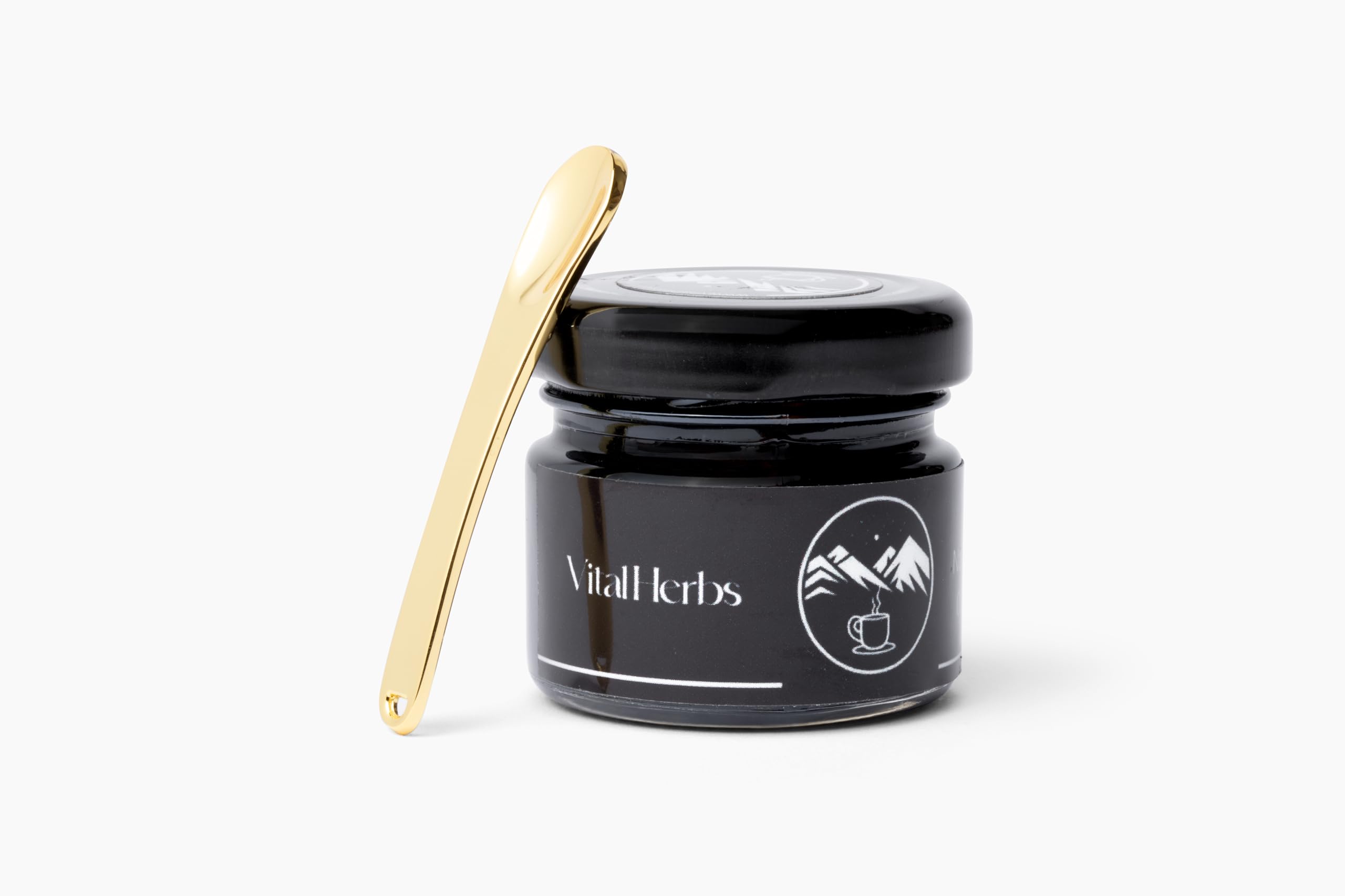 Vital Herbs Himalayan Pure Shilajit Resin for Men & Women | High Potency - 85+ Trace Minerals, 75%+ Fulvic Acid, QR for Lab Test Report, 60 Servings for Immune Support & Energy, 20g | Gold Graded