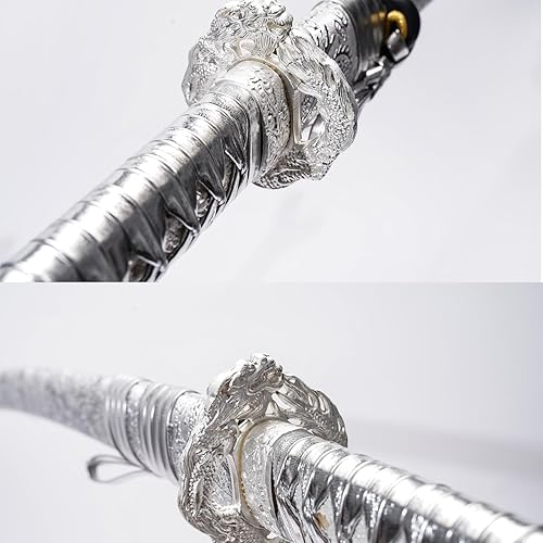 Miniatura 3 de 1045/1060 arcilla templada de acero de alto carbono Hademade templado por calor, hecha a mano, forjada a mano, katana japonesa auténtica, espiga