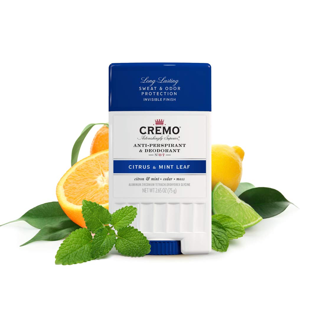 Amazon.com : Cremo Citrus & Mint Leaf Anti-Perspirant & Deodorant