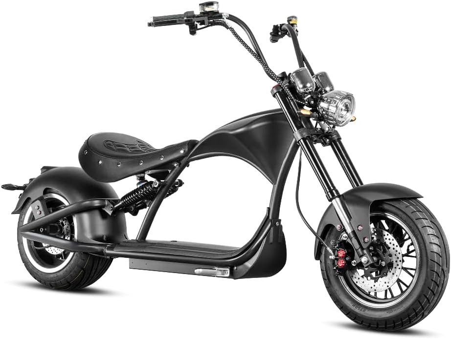 eAhora 2000W M1P Tricycle 26-37MPH Electric Motorcycle for Adults 60V 30AH/40AH Battery Long Range 55/68Miles Electric Trike Full Suspension Dual Hydraulic Brake Electric Motorcycle