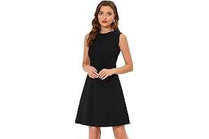 Women's Summer Sleeveless Casual Office Work A-line Dress