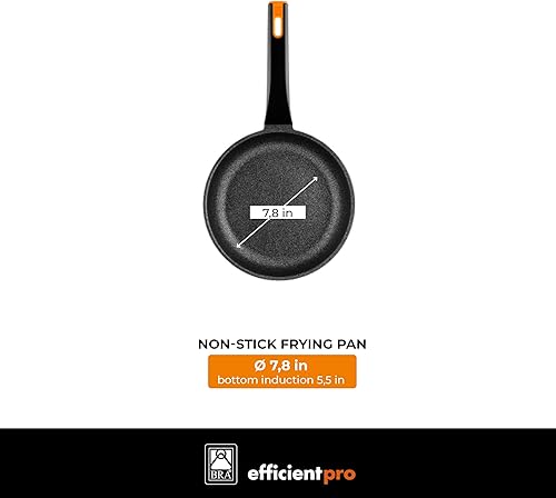 Miniatura 11 de BRA COOKWARE Efficient Pro - Juego de utensilios de cocina antiadherentes de 10 piezas, juego de ollas y sartenes de aluminio fundido con 2 ollas, 1