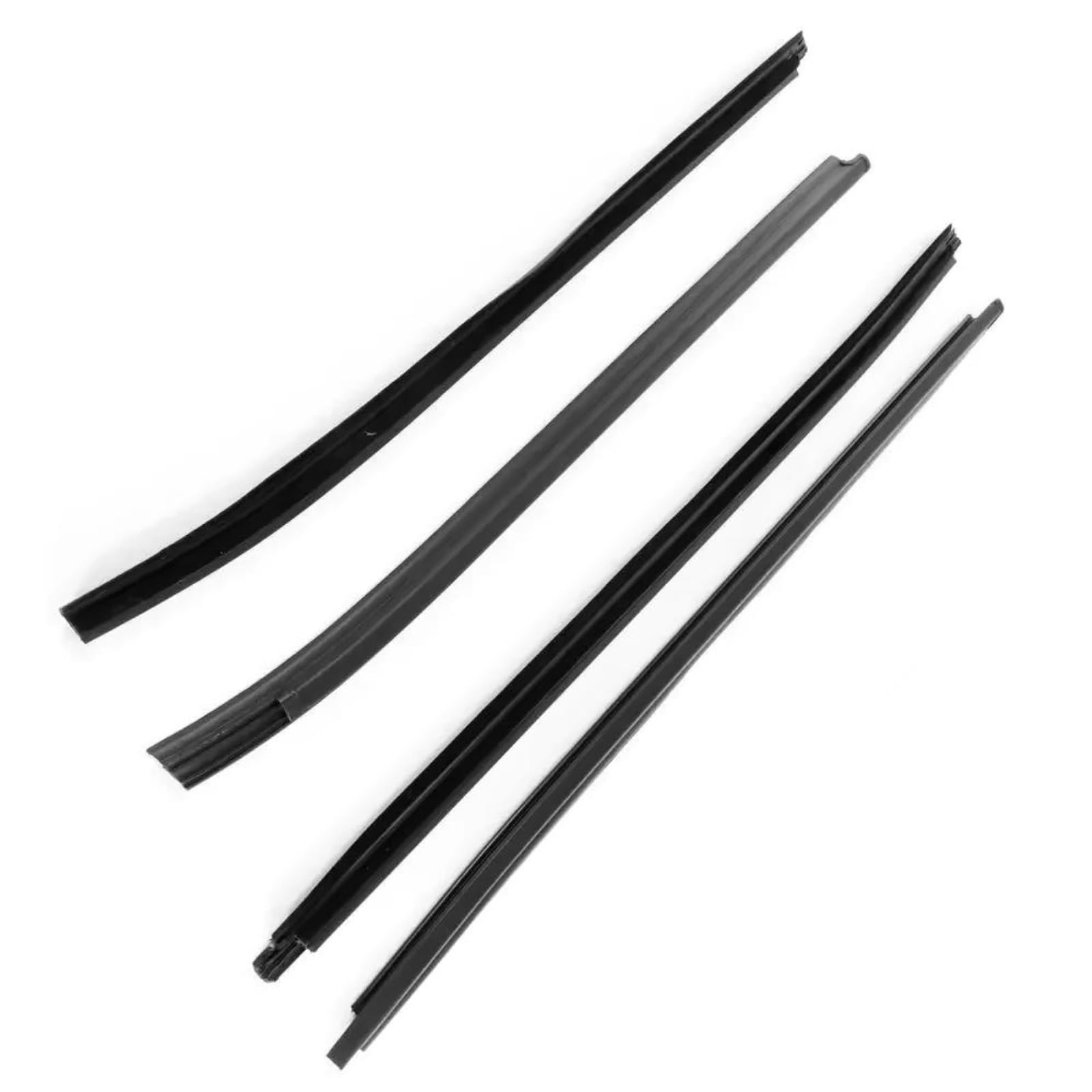 Window Weatherstrip Glass Seal Belt Rubber Moulding Trim Strips for Toyota for Hilux SR5 4Doors 2005-2015 68161-0K010 68162-0K010