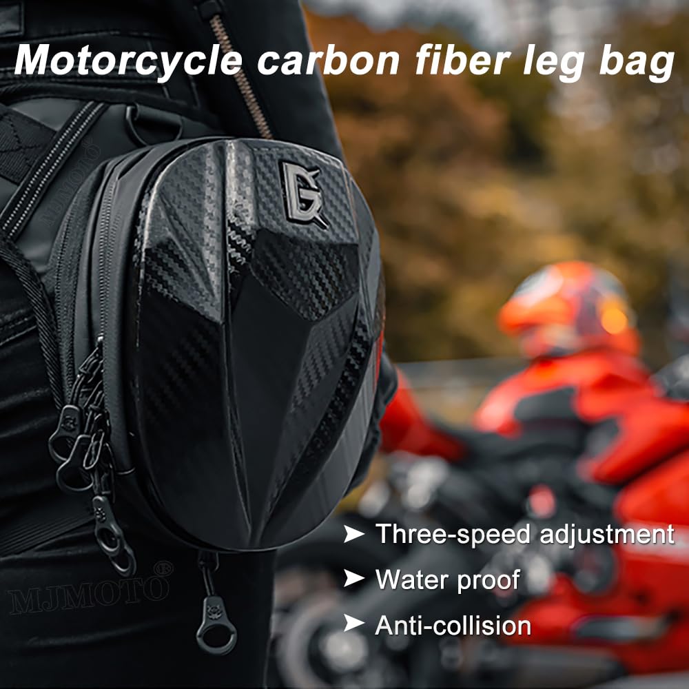 Sacoche Moto Jambe Sacoche de Jambe de Moto de Course, Sac Banane de vélo étanche, Sac de Cuisse de Cyclisme, Sac de Taille de Tourisme, Sac à Dos Noir Sacoche De Jambe Moto
