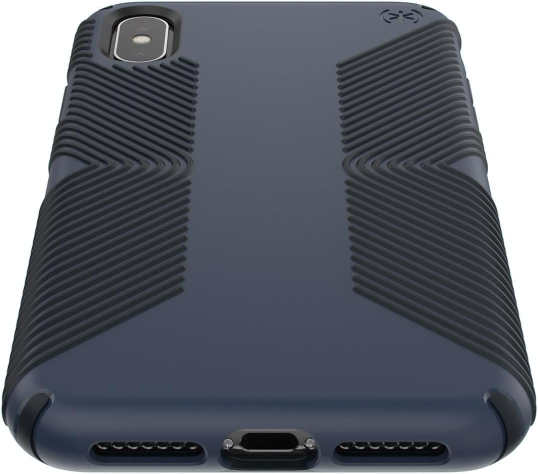 Speck Products Presidio Grip iPhone Xs Max Case, Eclipse Blue/Carbon Black