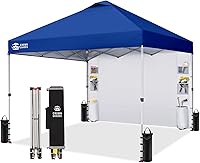 Vista 15 de CROWN SHADES Tienda de campaña, refugio portátil desplegable al aire libre de 10 x 10 pies con bolsillo en la pared lateral, cerradura central