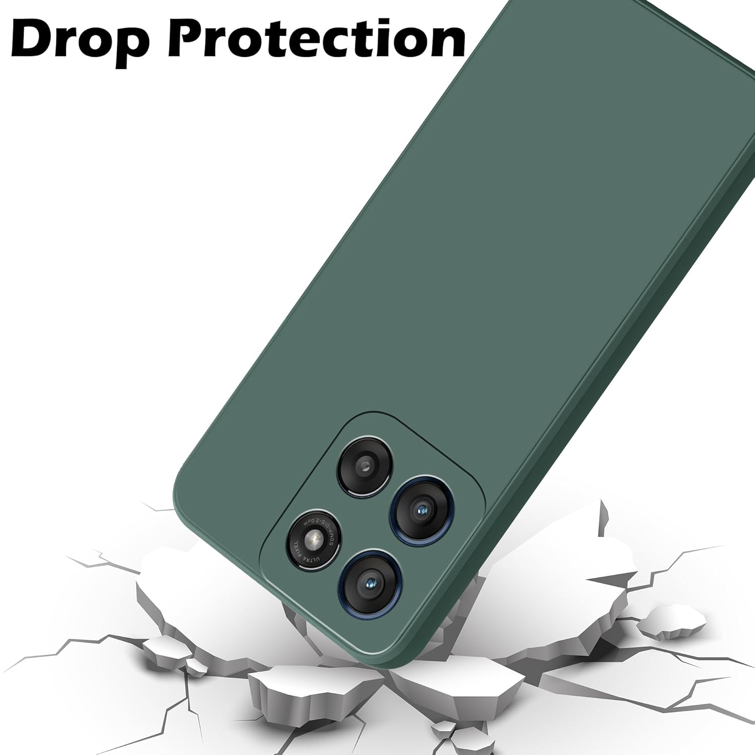 amazon basics Back Cover for Moto Edge 60 Stylus 5G | Ultra Slim Soft Rubberised Case | Matte Silicone Flexible Mobile Case | Camera Protection - Green offers donot miss