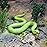 SIENON Realistic Fake Snakes Toy, Soft Rubber Snake Figure Garden Scare Birds and Squirrels, Green Poisonous Snake Figurines Stress Relief Gag Toys Halloween Party Favors Decoration Prank Props